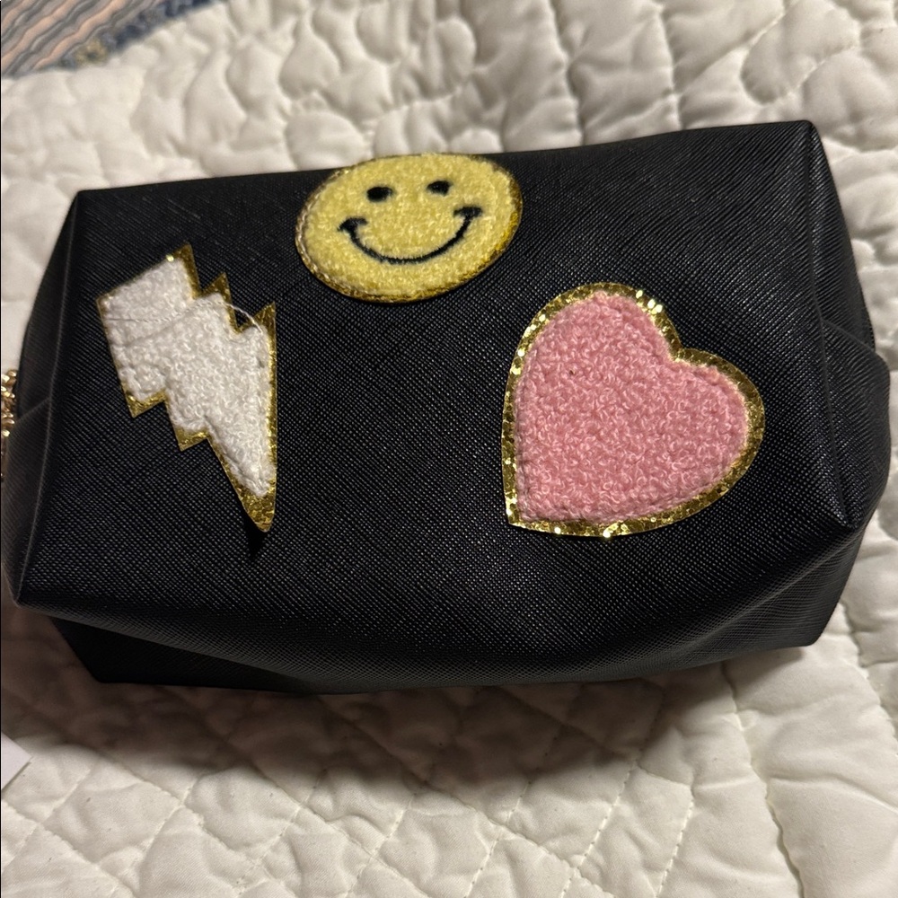 Kids Black Bag with Fun Patches